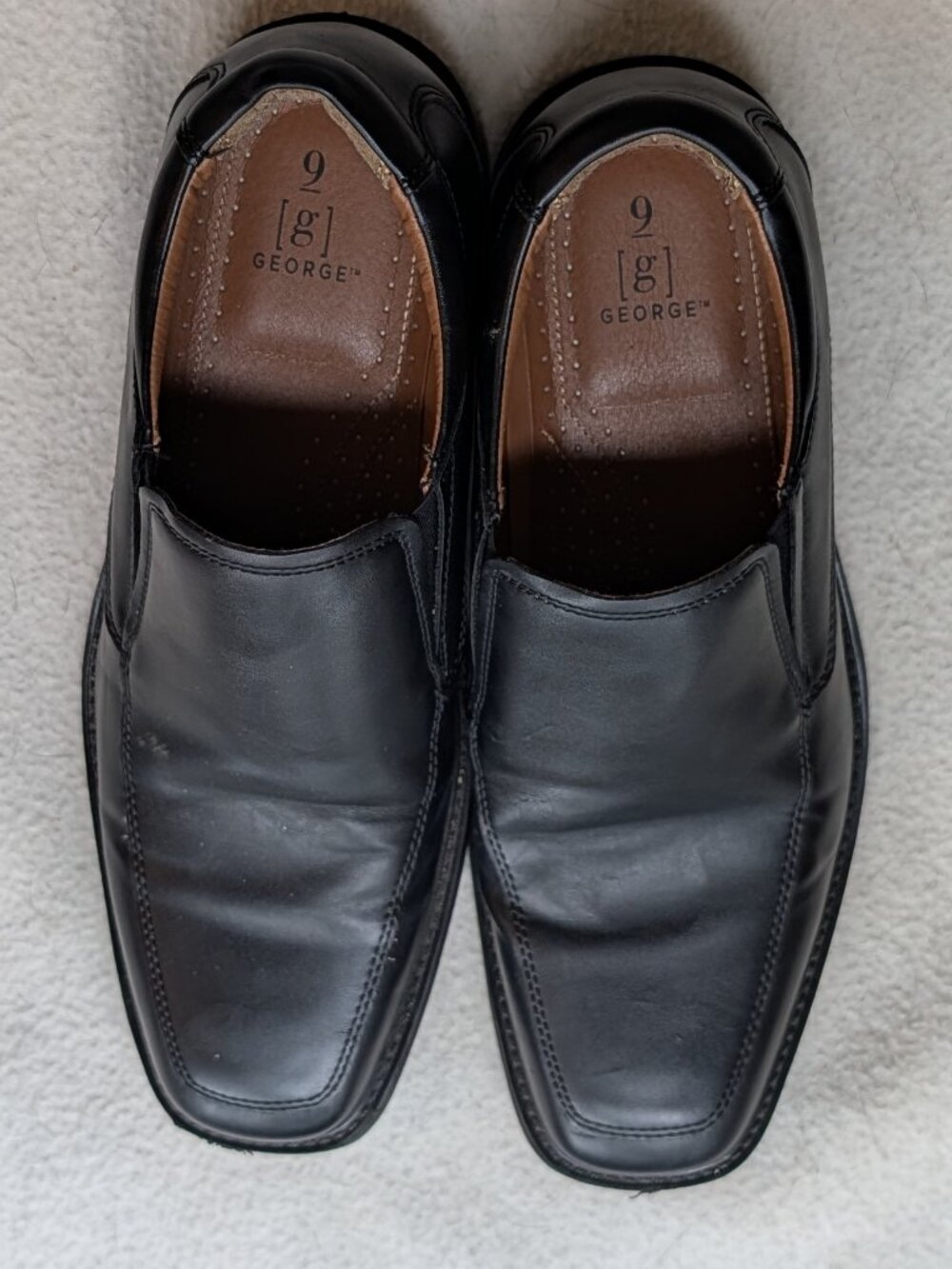 George Men's Black Dress Shoes — Size 9